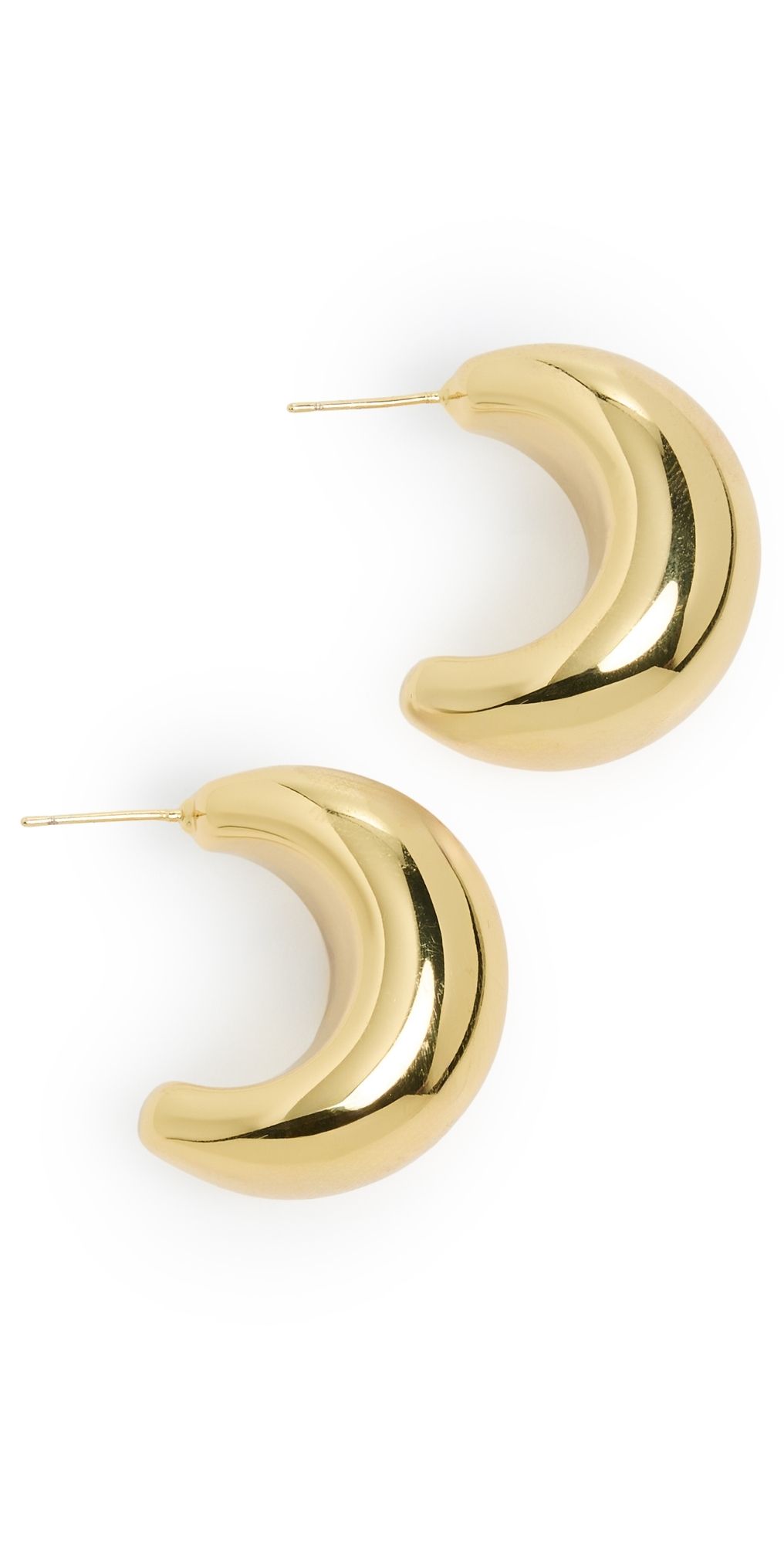 Martha Calvo Jordyn Hoops Gold One Size