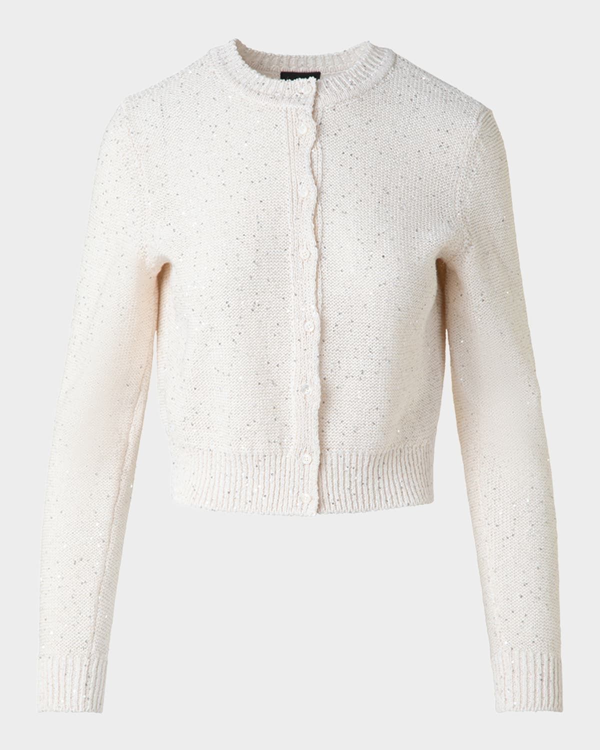 Micro Sequined Knit Cardigan