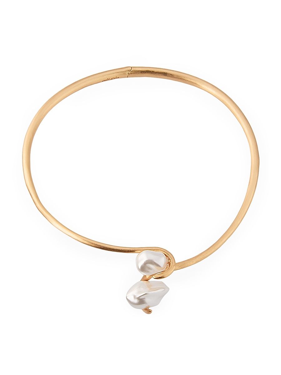 Women's Marais Goldtone & Imitation Pearl Choker - Gold