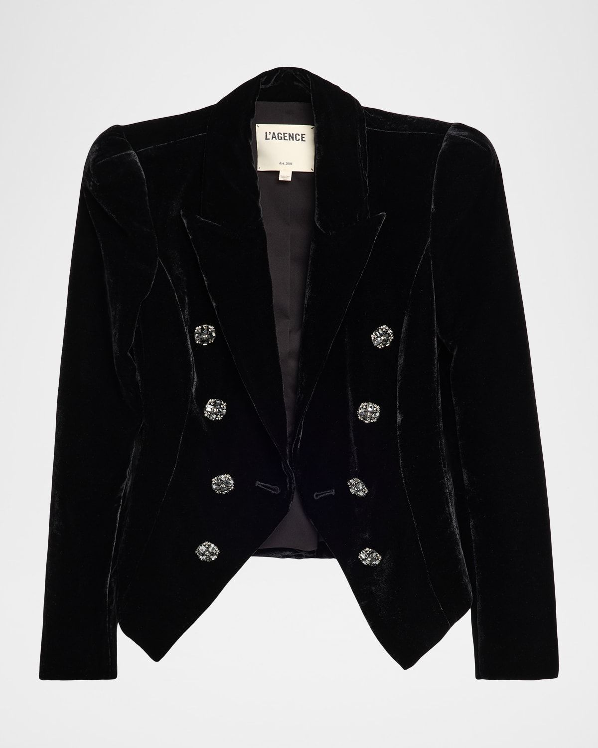 Bethany Structured Velvet Blazer