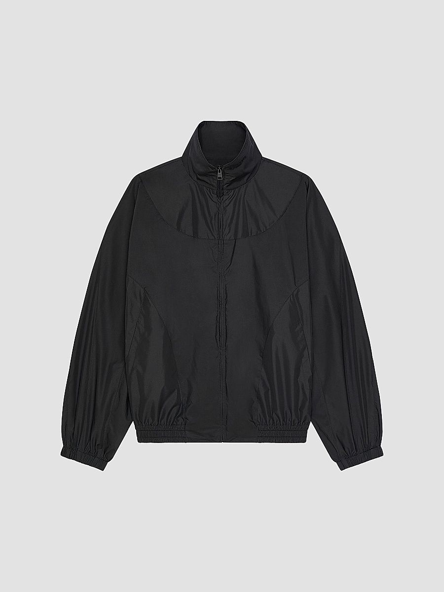 Givenchy Men's Couture Seam Track Jackets with Cut-Outs Details - Black - Size XXL
