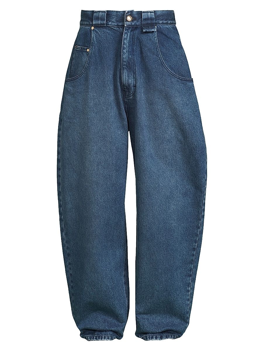 Men's Bad Boy Barrel Jeans - Washed Indigo - Size 32