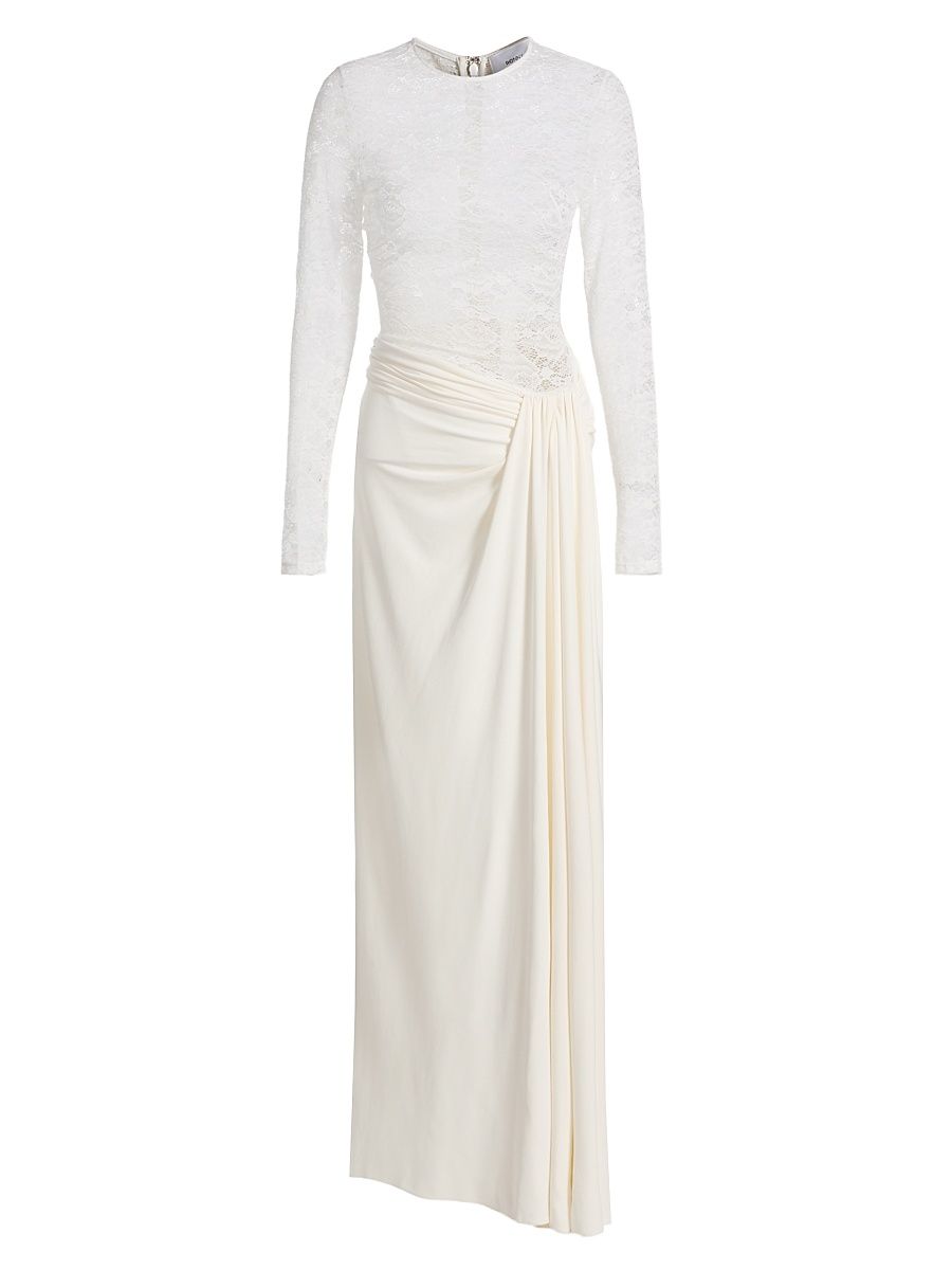 Women's Amalyia Lace Maxi Dress - Ivory - Size Large