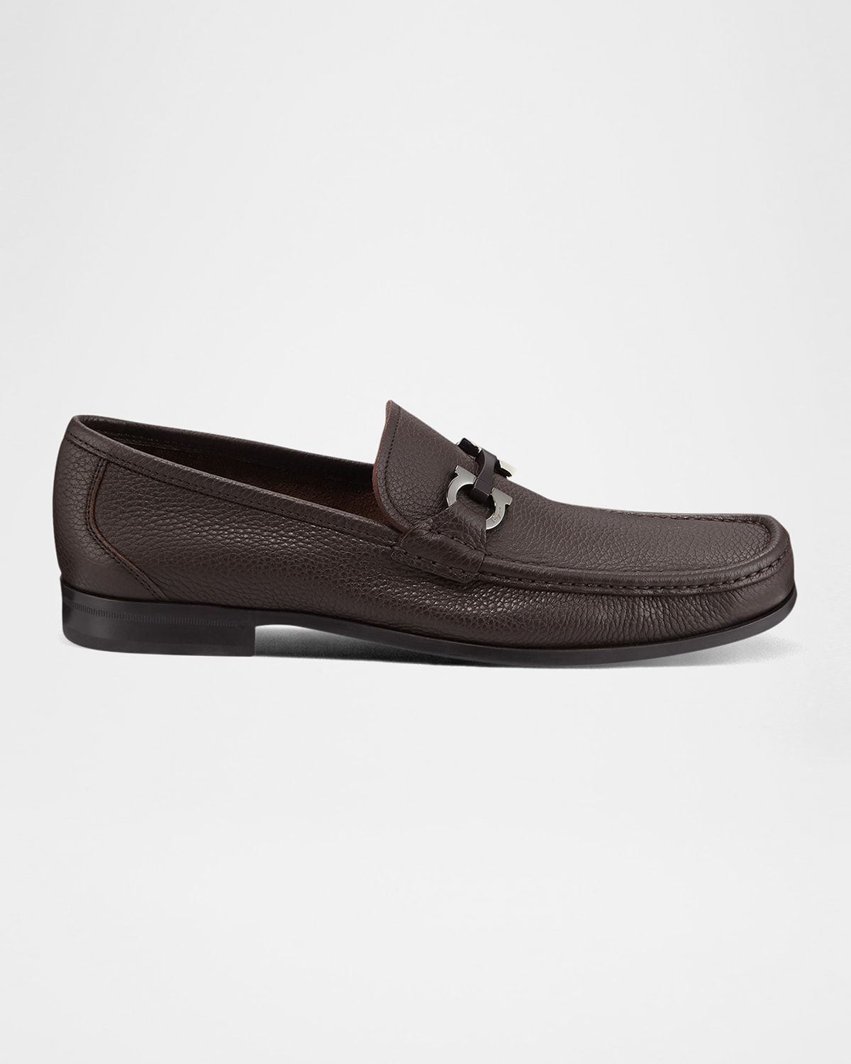 Men & apos;s Grandioso Grained Calfskin Gancini Loafer