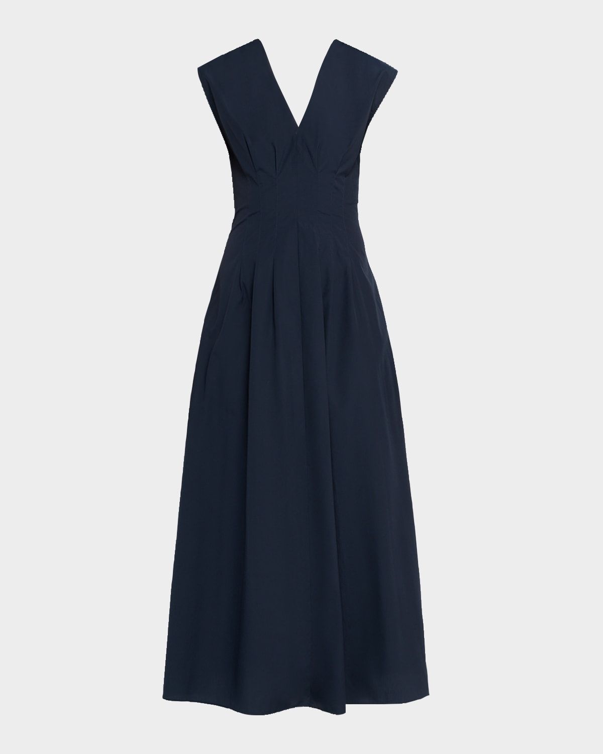 Ines Sleeveless Poplin Maxi Dress