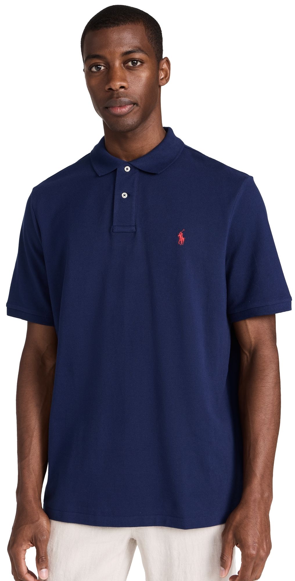 Polo Ralph Lauren Classic Fit Iconic Mesh Polo Newport Navy L