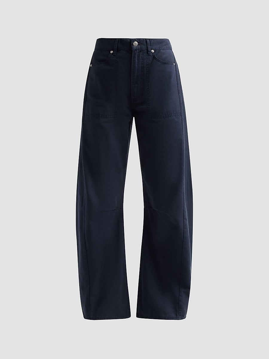 Women's Sloan High-Rise Barrel-Leg Pants - Navy Stone - Size 32