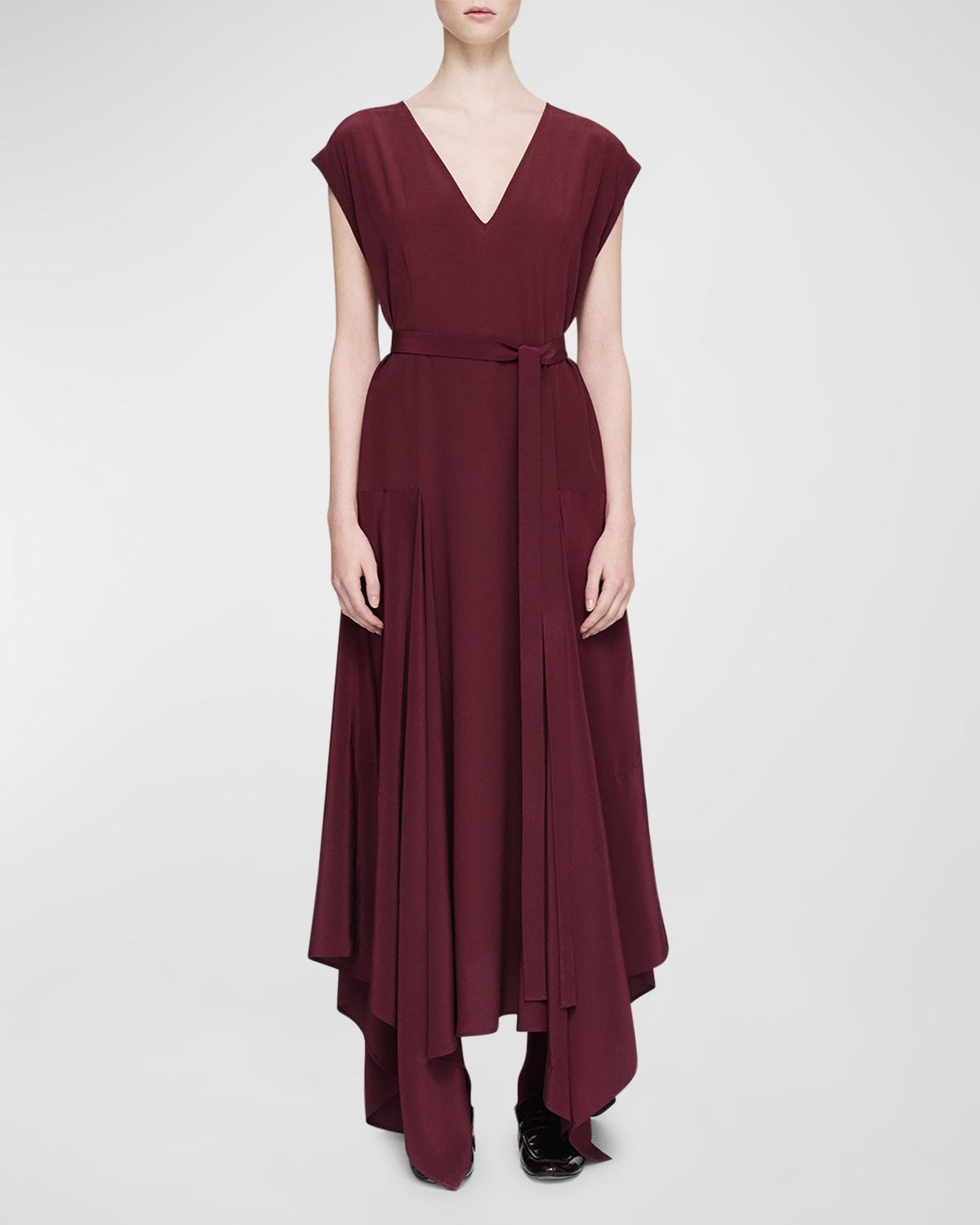 Goodman Handkerchief Silk Maxi Dress