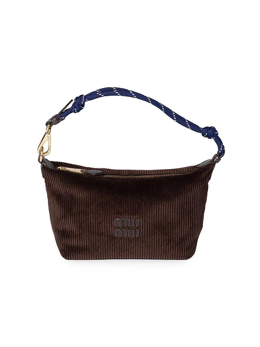 Women's Corduroy Pouch - Light Brown