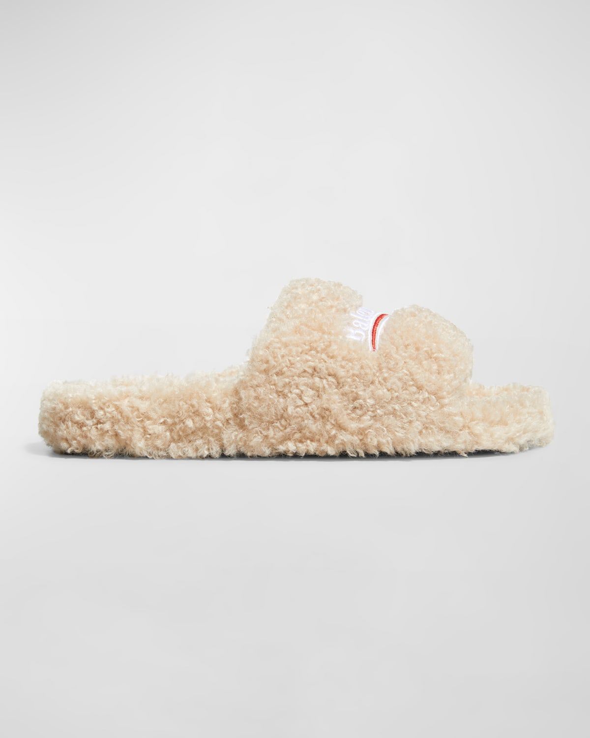 Faux Fur Slide Sandals