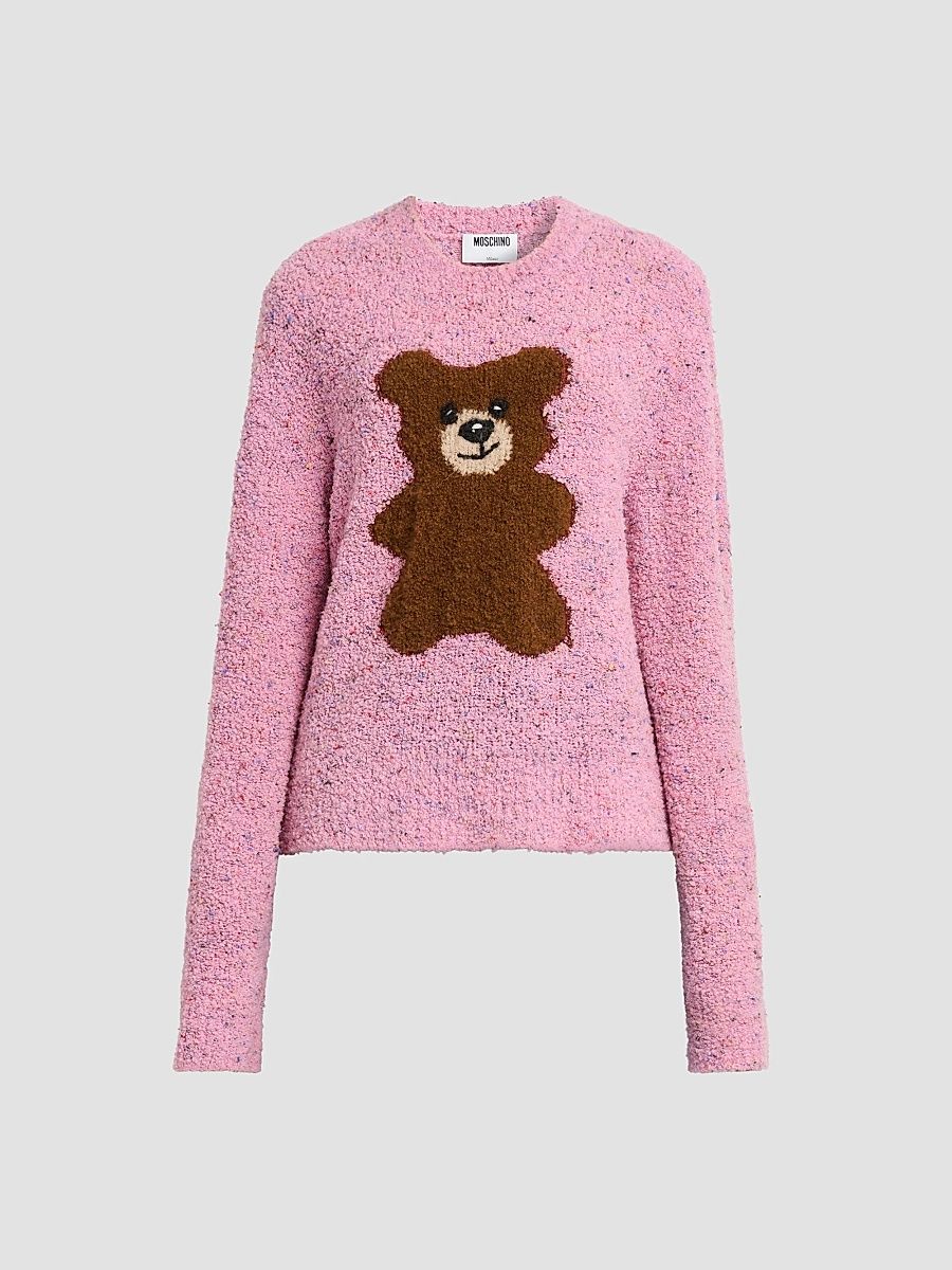 Women's Bear Wool-Blend Bloucé Sweater - Multi Pink - Size 10
