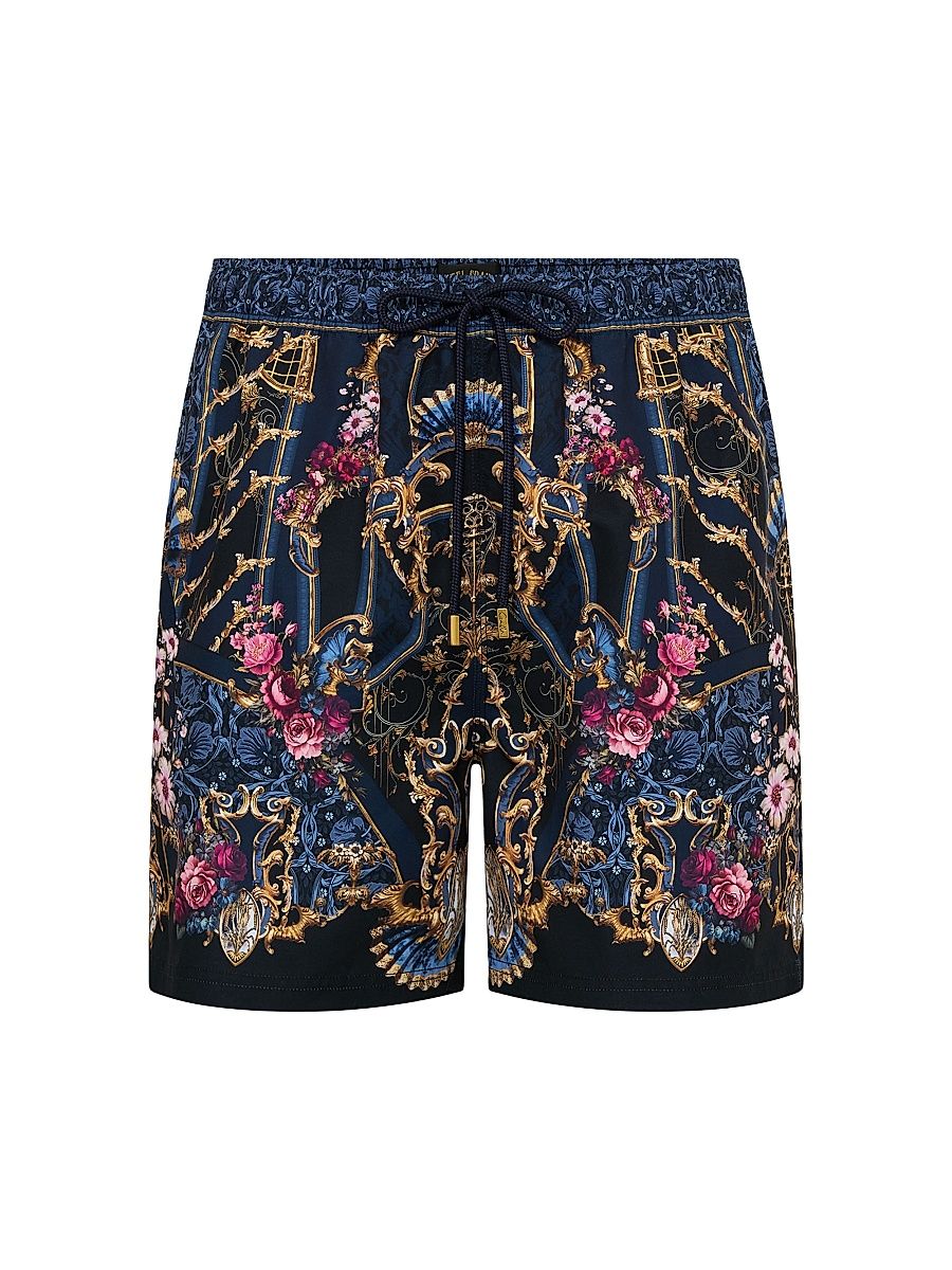 Men's Ornate On A Plate Printed Board Shorts - Ornate On A Plate - Size Medium