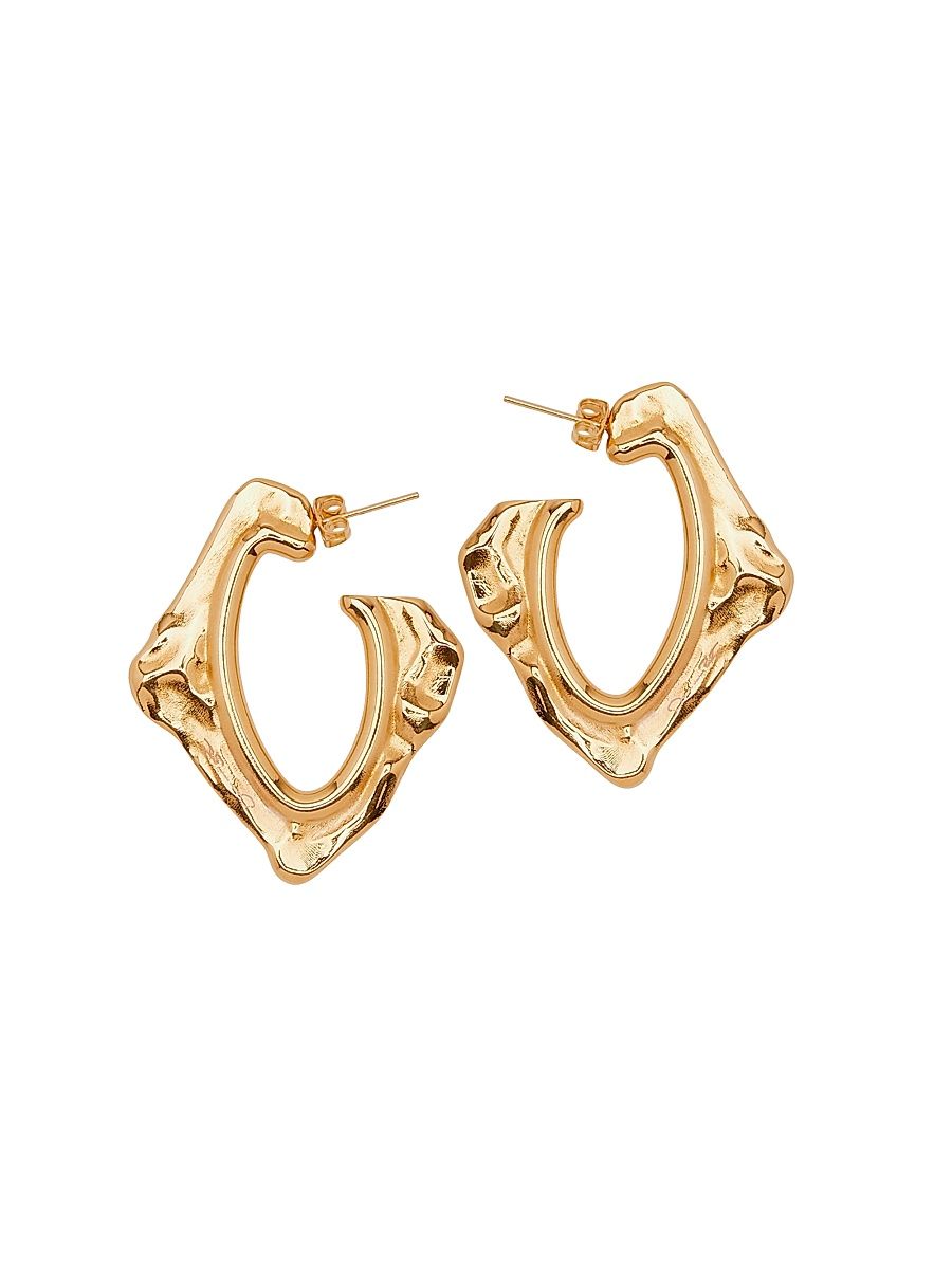 Women's Abstract O Goldtone Earrings - Gold