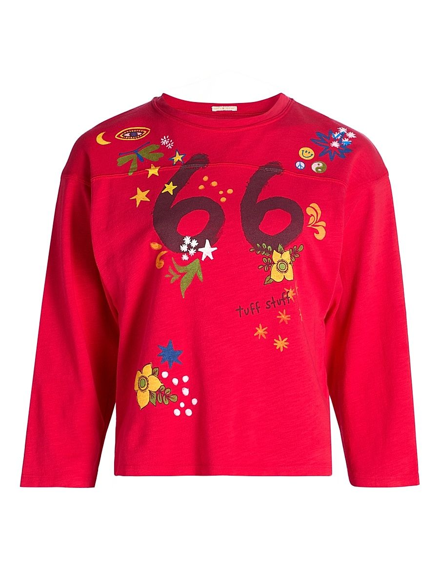 Women's The Footballer Tuff Stuff Cotton T-Shirt - Tuff Stuff - Size Large