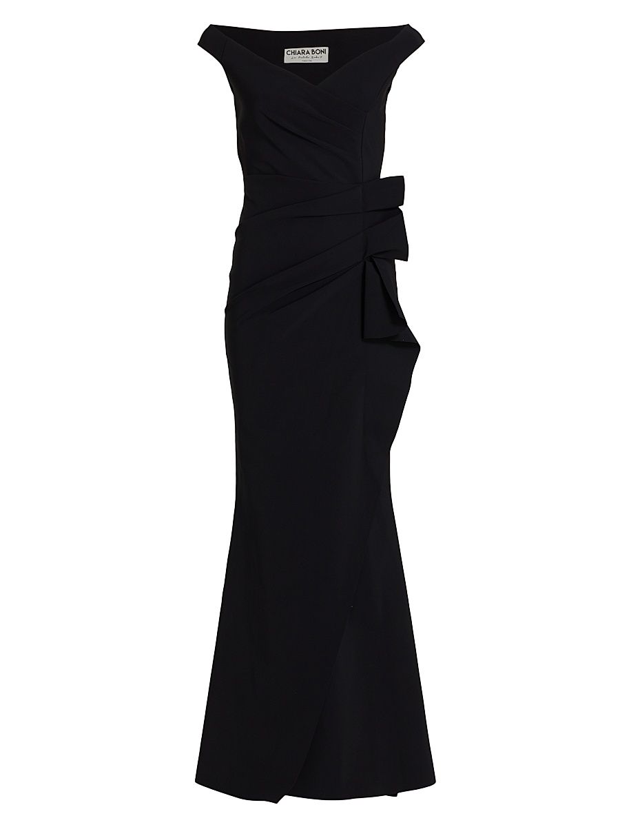 Women's Silveria Ruffle Peplum Maxi Gown - Black - Size 18