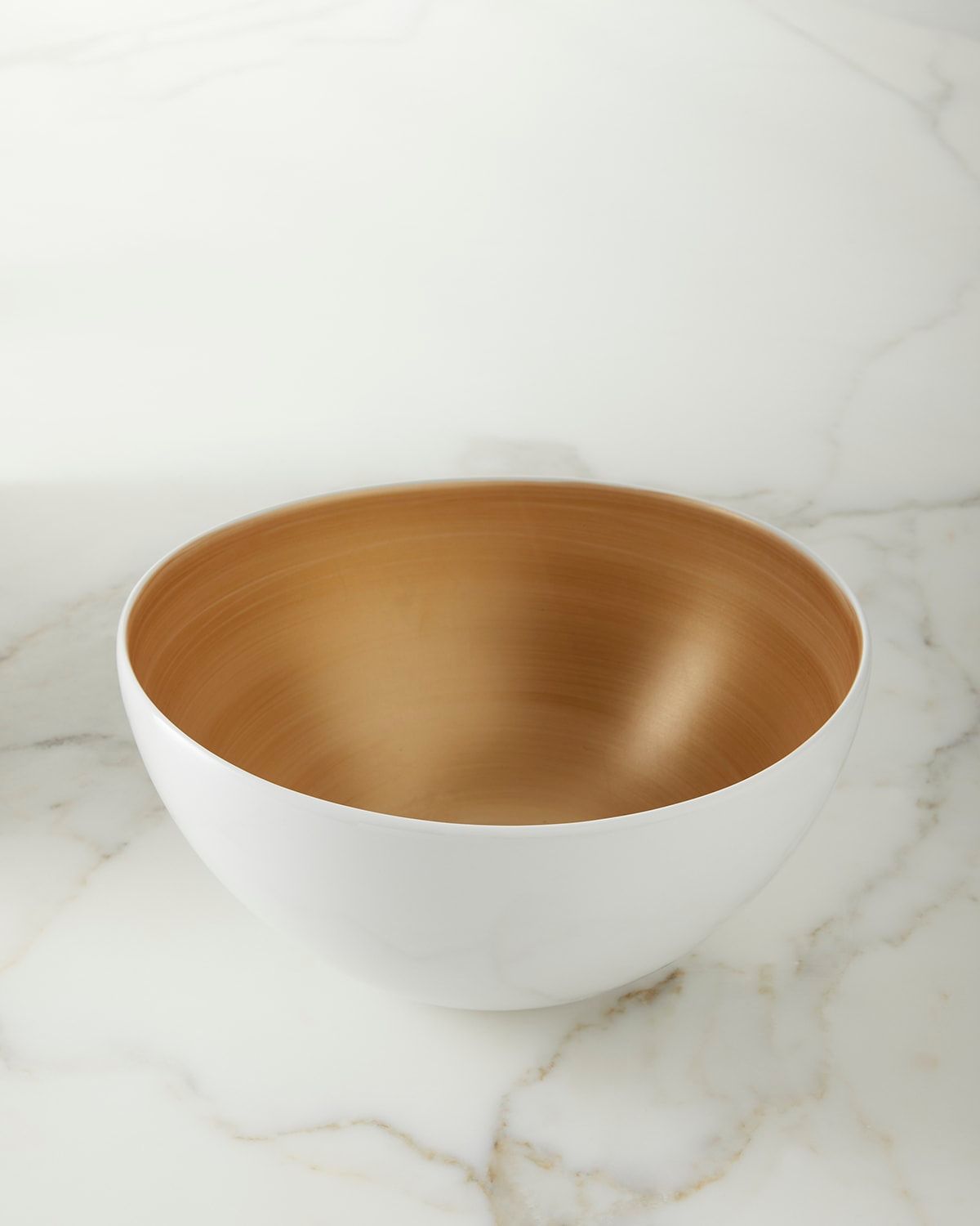 Brushstroke Golden Salad Bowl