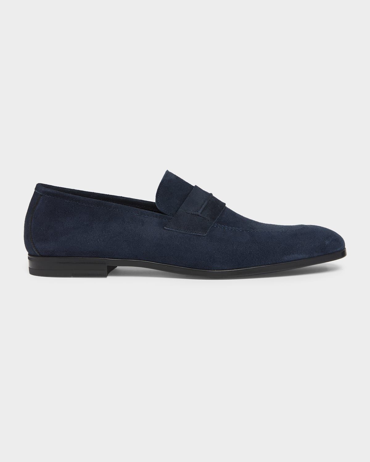 Men & apos;s Sean Suede Penny Loafers