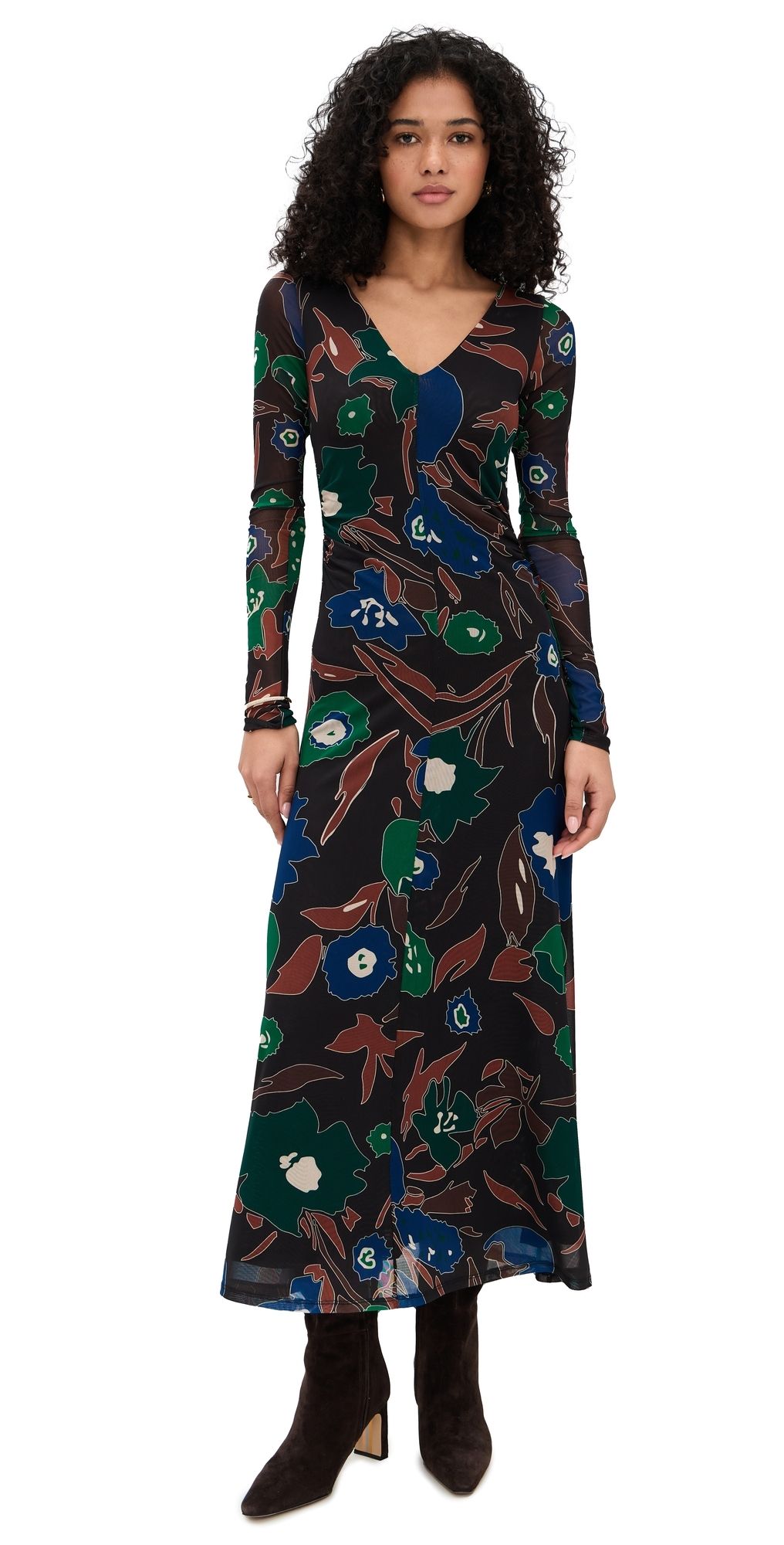 Cleobella Halsey Ankle Dress Mariposa Print XS