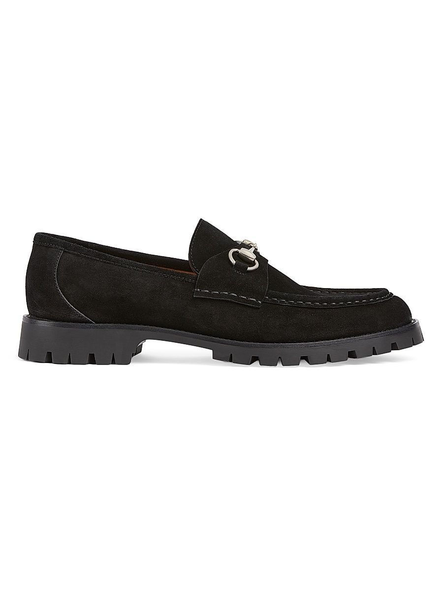 Men's Sylke Suede Loafers - Nero - Size 14
