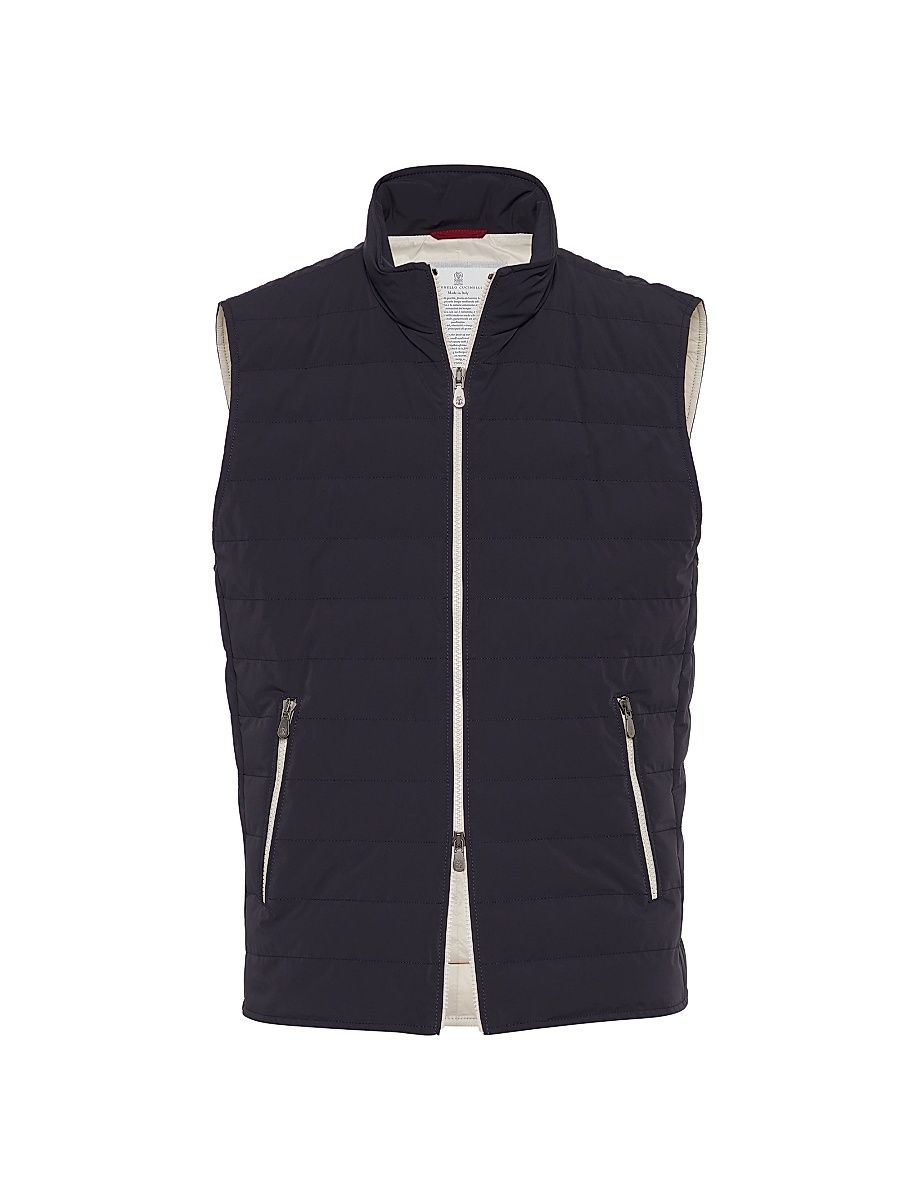Men's Bonded Taffeta Lightweight Down Vest - Navy Blue - Size XXXXXL