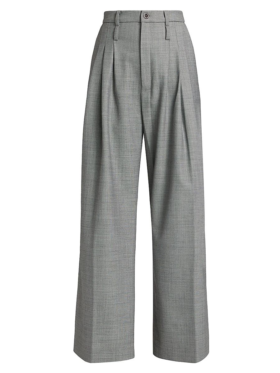 Women's The Triple Pleat Tailored Trouser - Pepper - Size 12