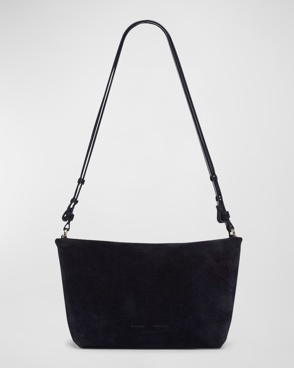 Bond Zip Suede Shoulder Bag