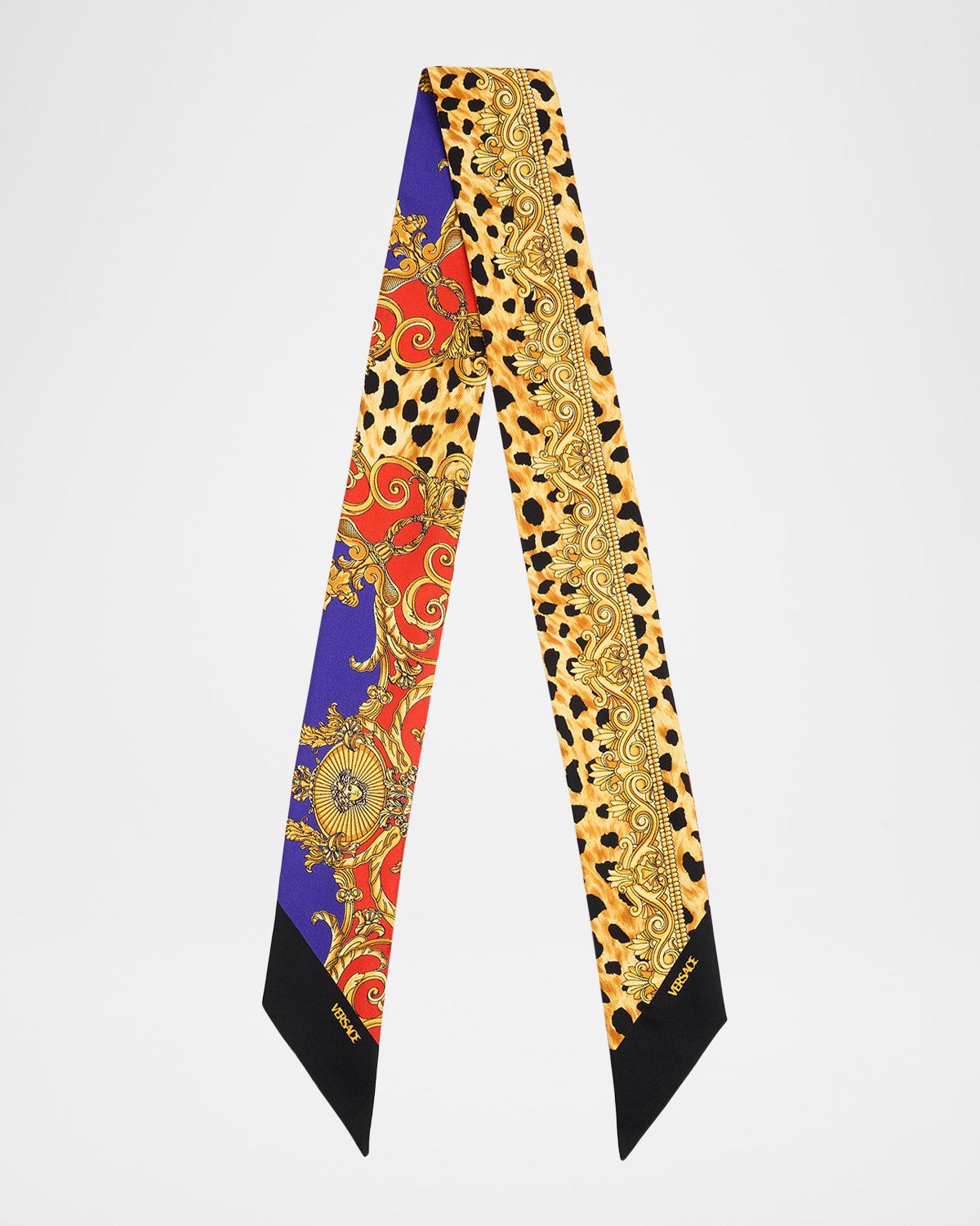 Cheetah Barocco Silk Scarf