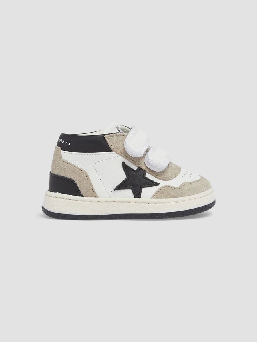 Golden Goose Boy's Baby Boy's & Little Boy's June Basket Mixed-Leather Grip-Strap Sneakers - Multi - Size 10 (Toddler)