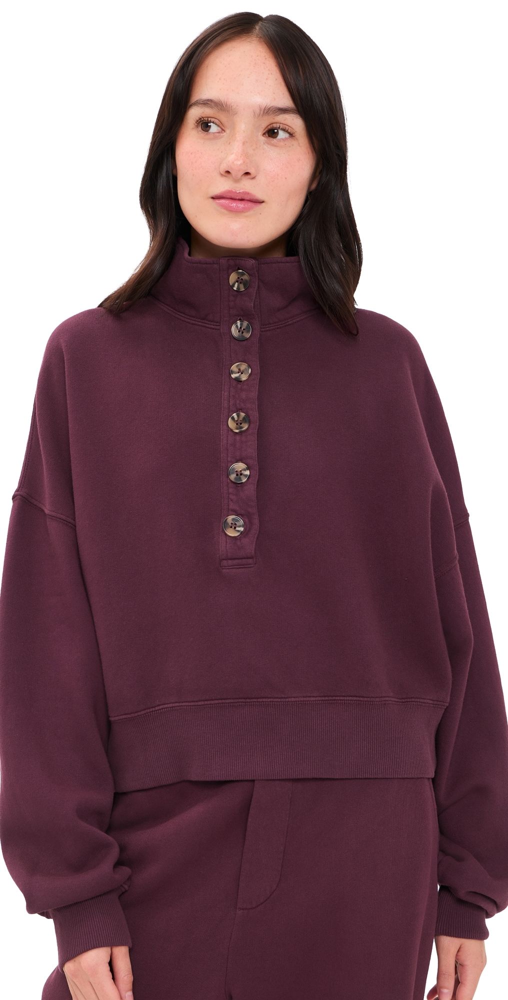 Velvet Fatima Sweatshirt Dark Plum L