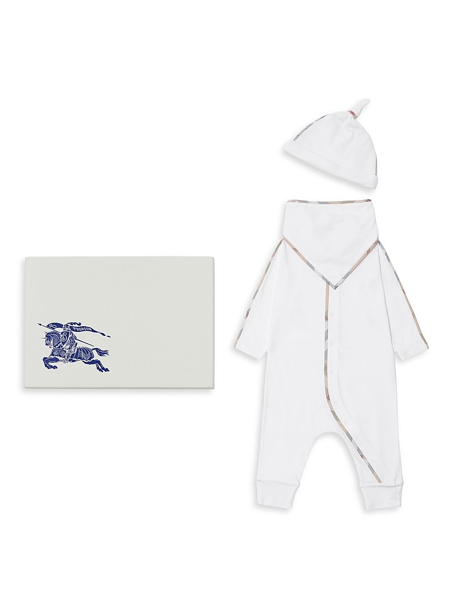 Baby's Hamilton Stretch Cotton Three-Piece Gift Set - White - Size 9 Months
