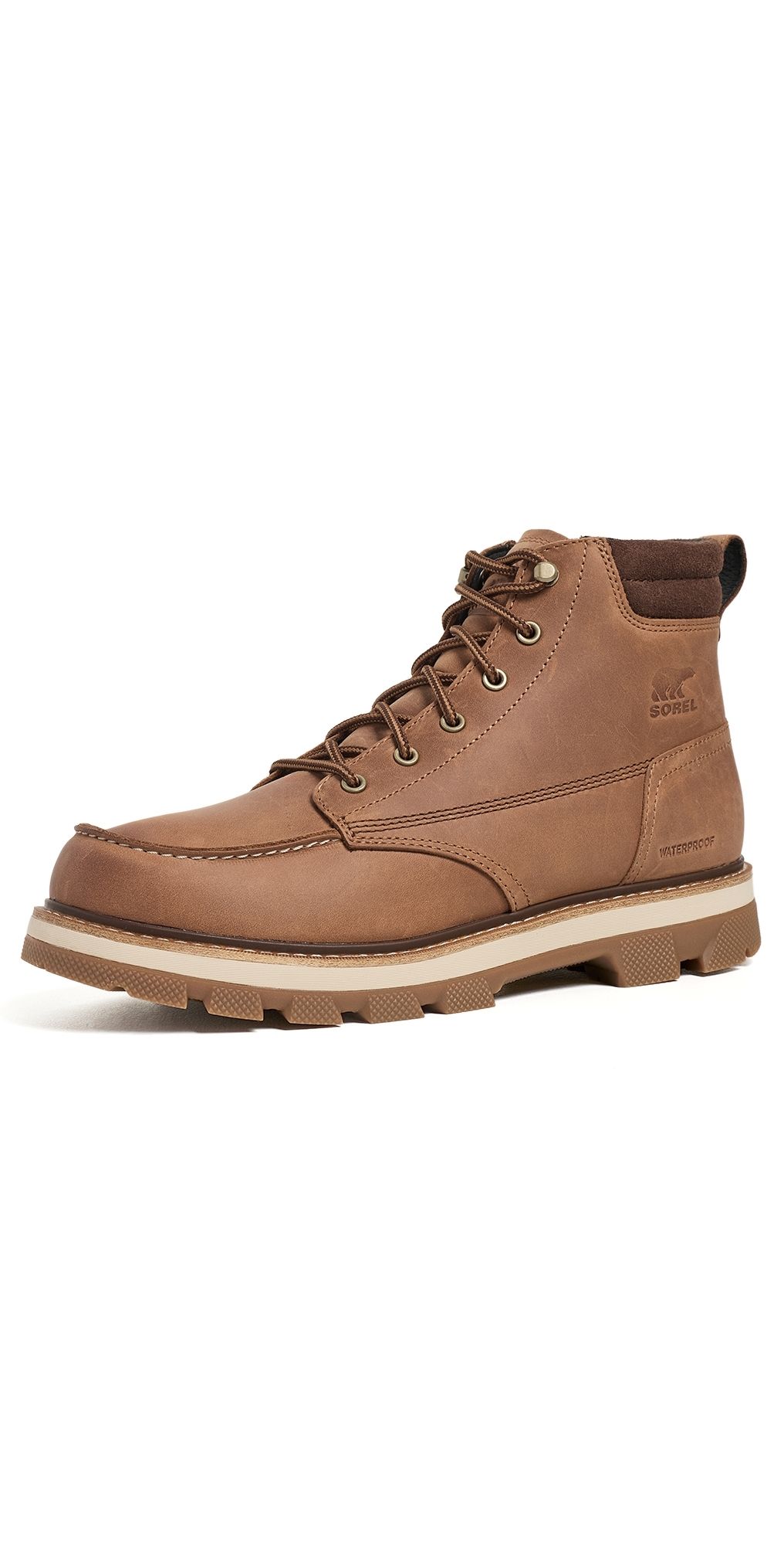 Sorel Lark-47 Moc Toe Leather Boots Velvet Tan/Tobacco 8.5