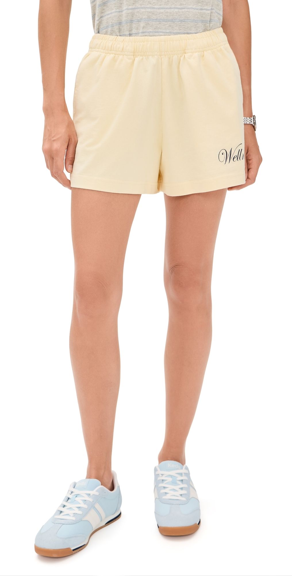 Sporty & Rich Avenue Disco Shorts Almond S