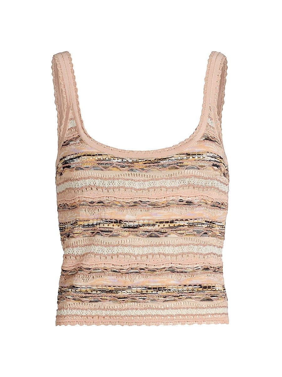 Women's Clotilde Space-Dyed Tank - Hibiscus - Size Large