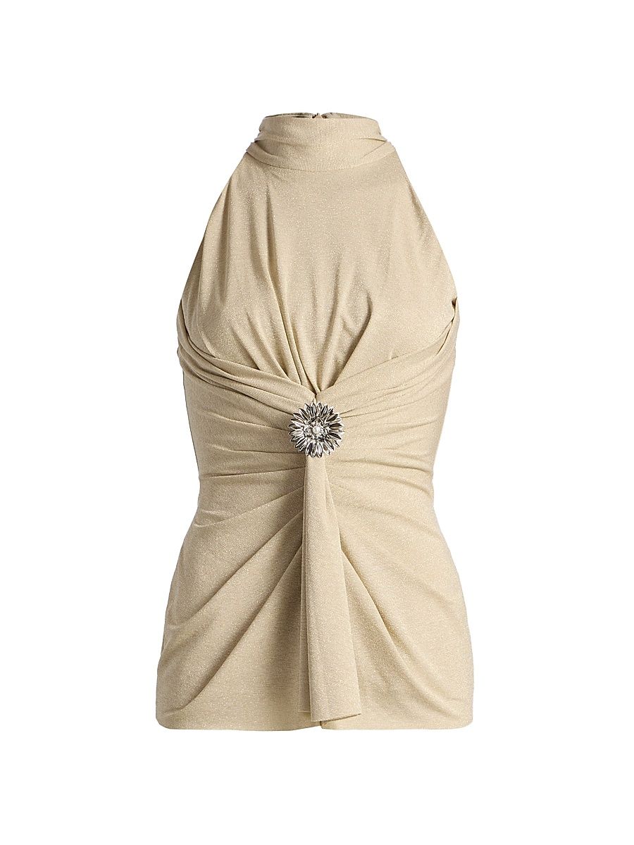 Women's Cara Mock Turtleneck Top - Gilded Desert - Size 16