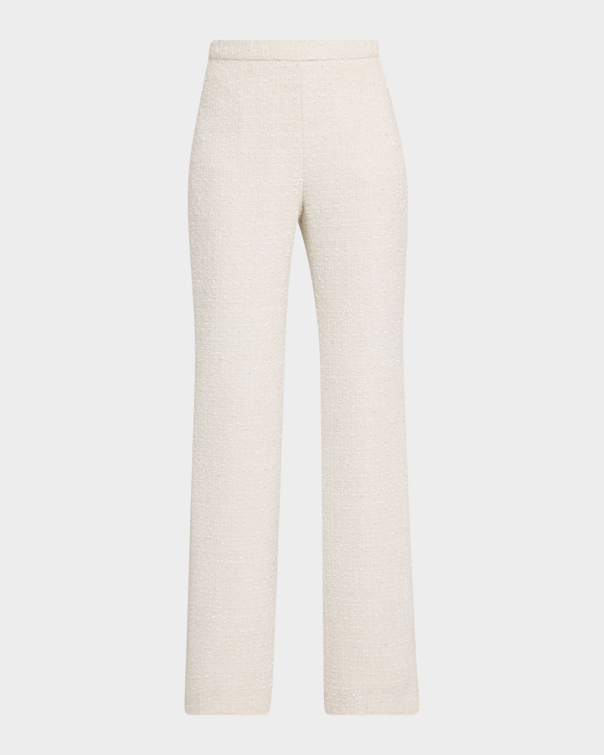 Boucle Tweed Bootcut Pants