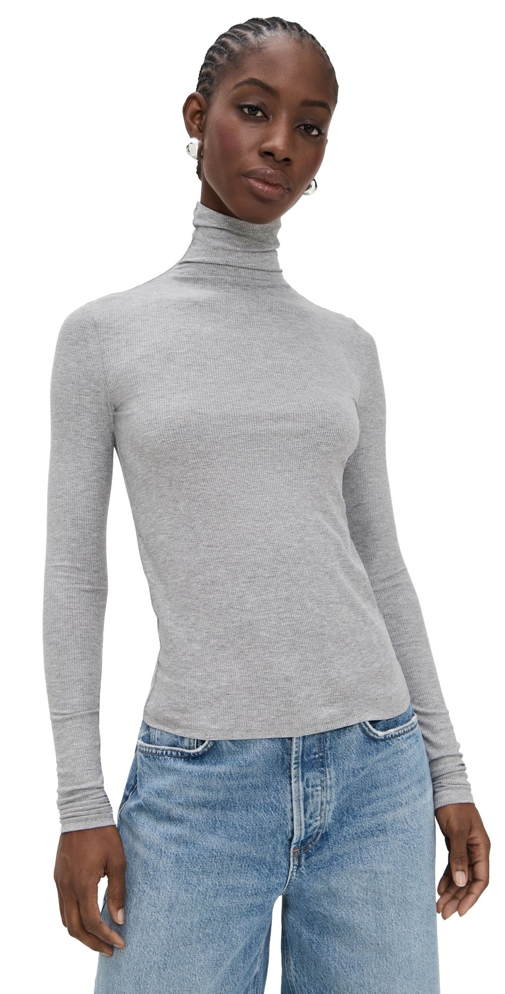 Joe's Jeans The Tony Long Sleeve Top Heather Grey S