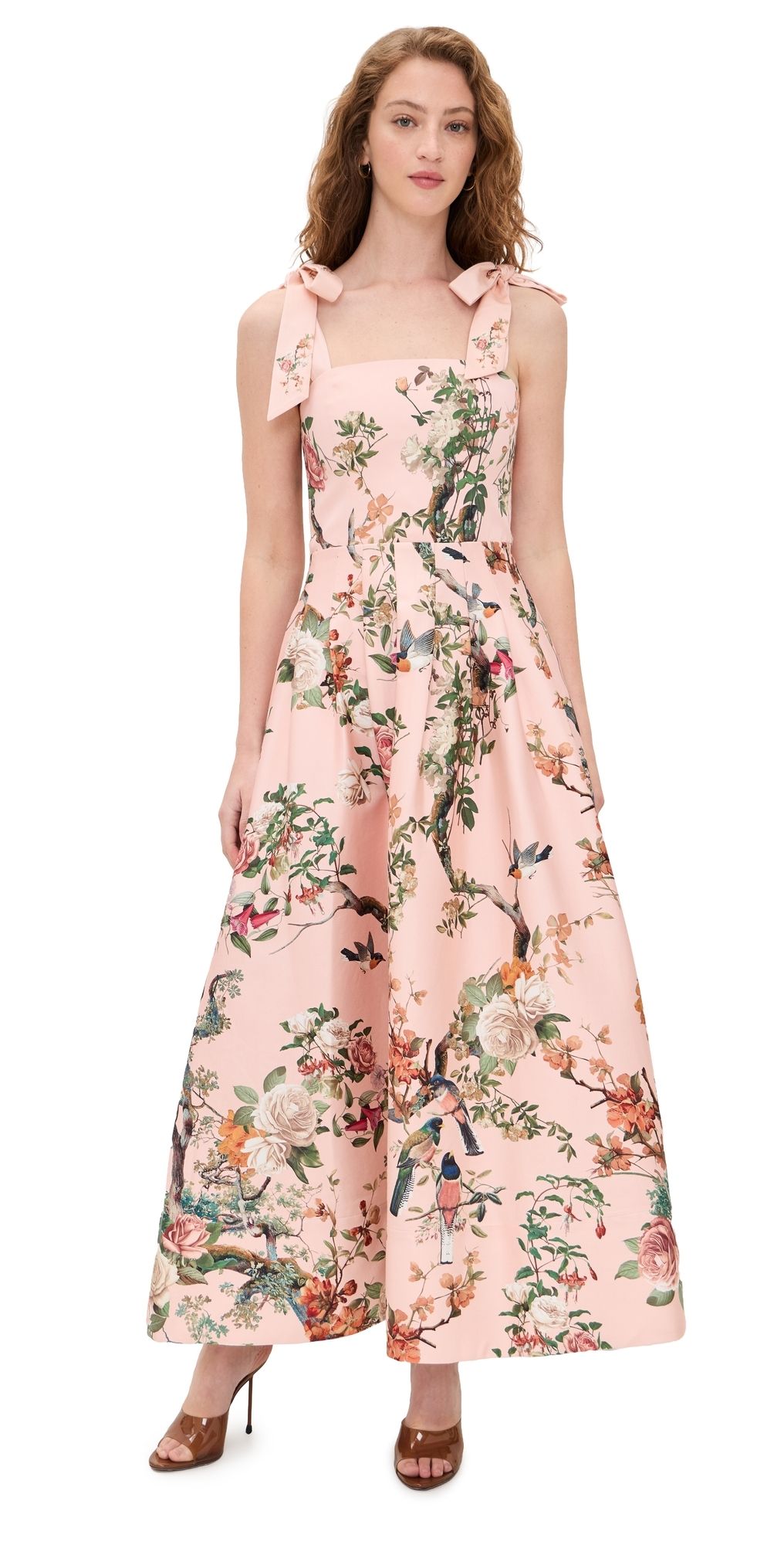 ALICE + OLIVIA Hana Dress Sunset Grove English Rose 4