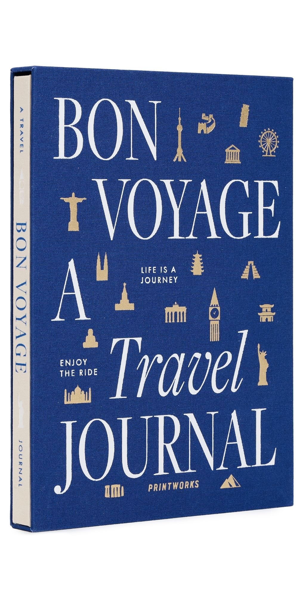 Printworks Bon Voyage Travel Journal Blue/Beige One Size