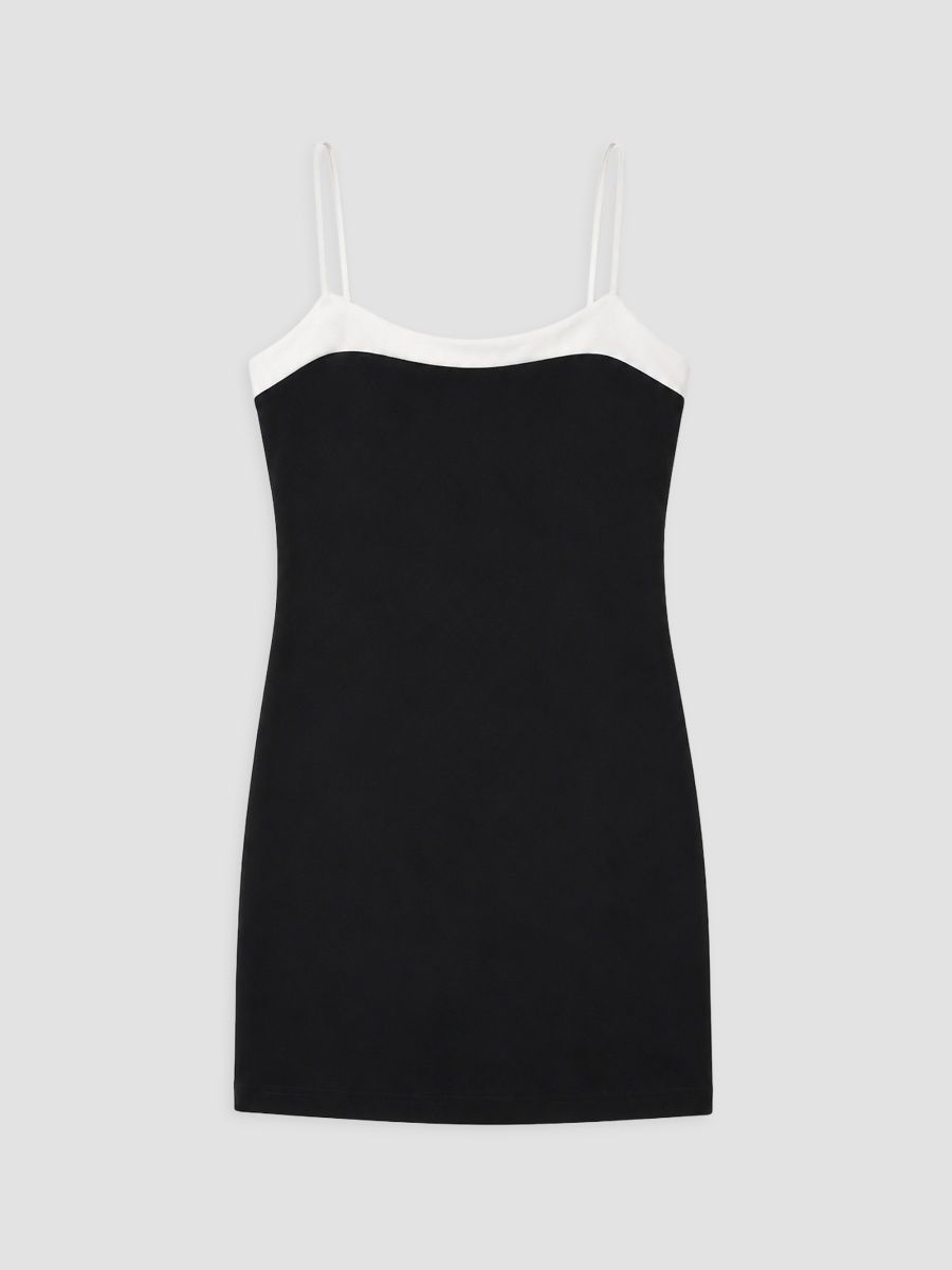 Theme Girl's Girl's Char Bodycon Minidress - Black With White - Size 16