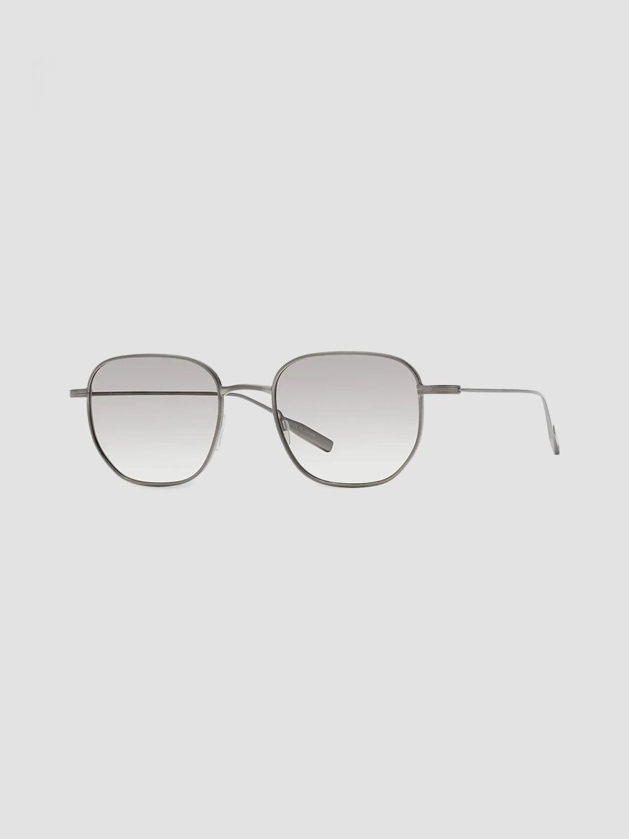 Barton Perreira Men's Revere 50MM Geometric Sunglasses - Pewter Smoke