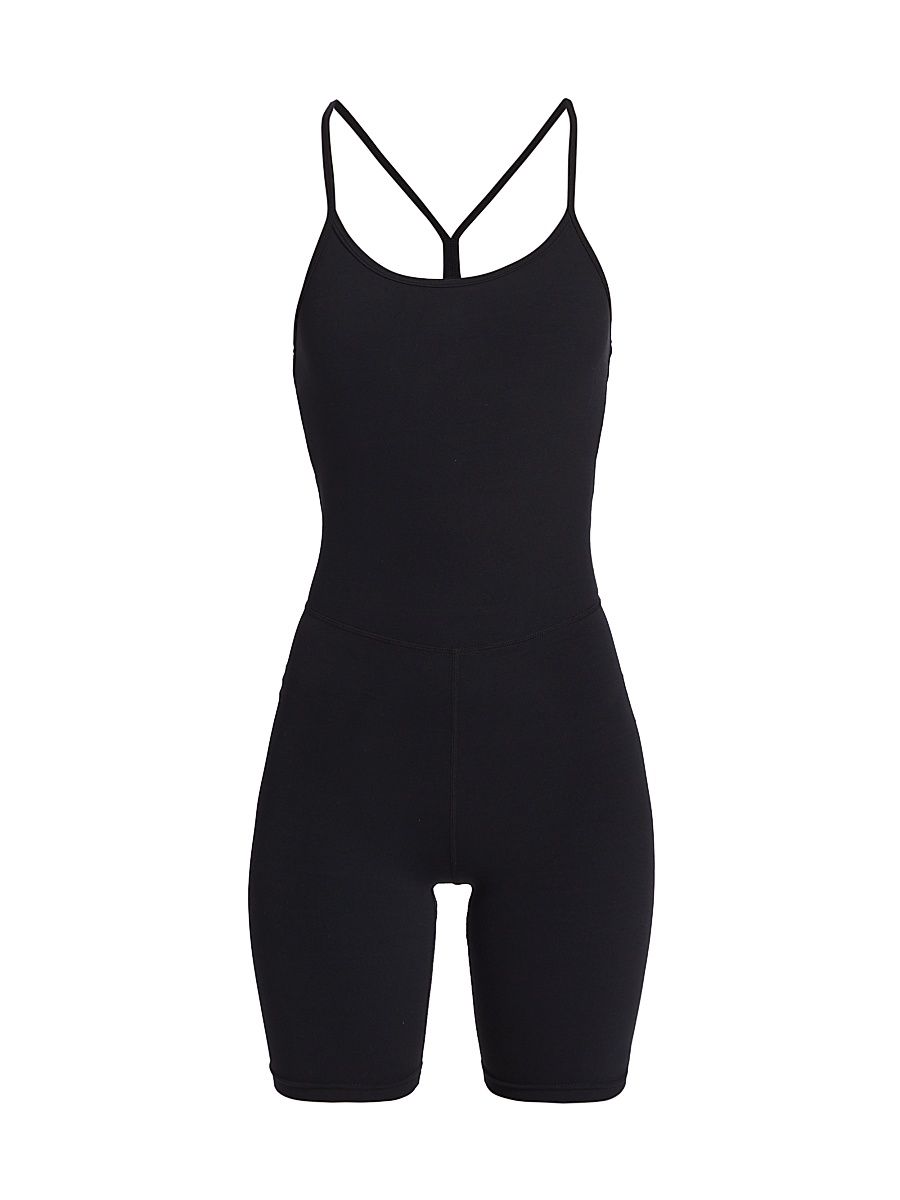 Women's Airweight Short Jumpsuit - Black - Size Large
