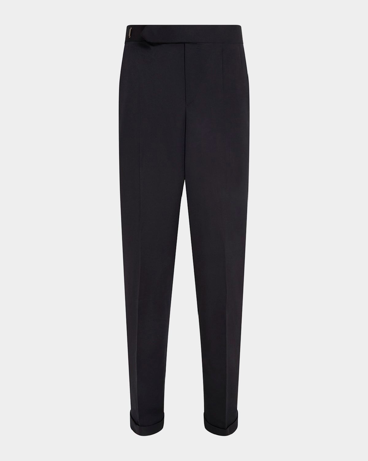 Men & apos;s Wool and Cashmere Flat Front Trousers