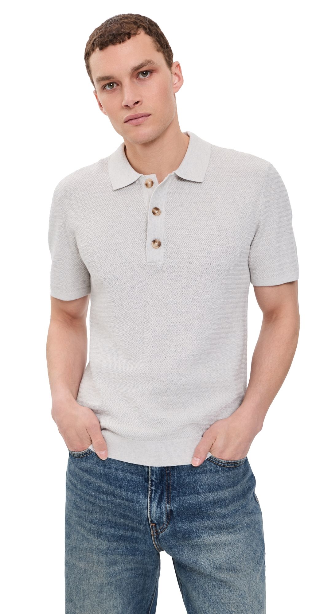 RAILS Nathan Polo Heather Grey L