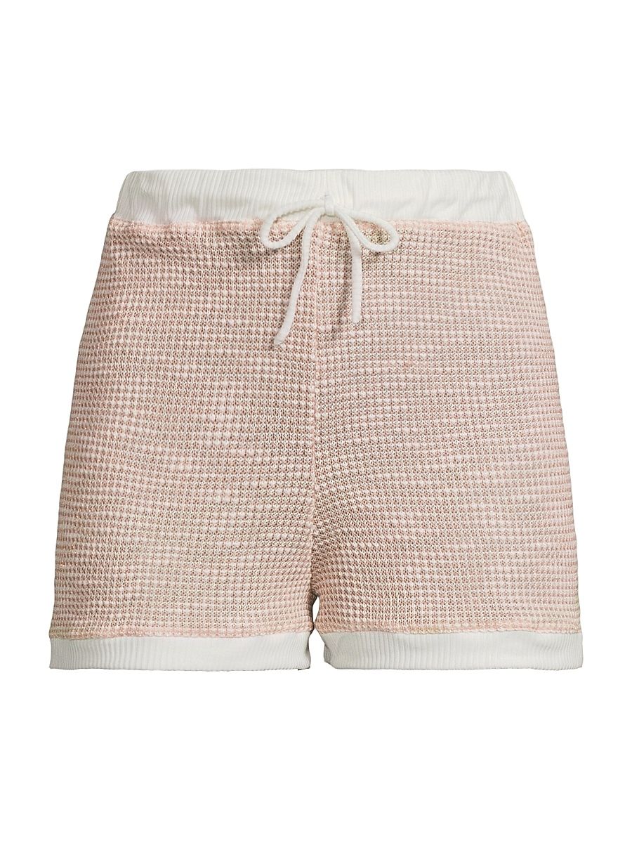 Women's Luca Knitted Drawstring Shorts - Chateau Blush - Size Large