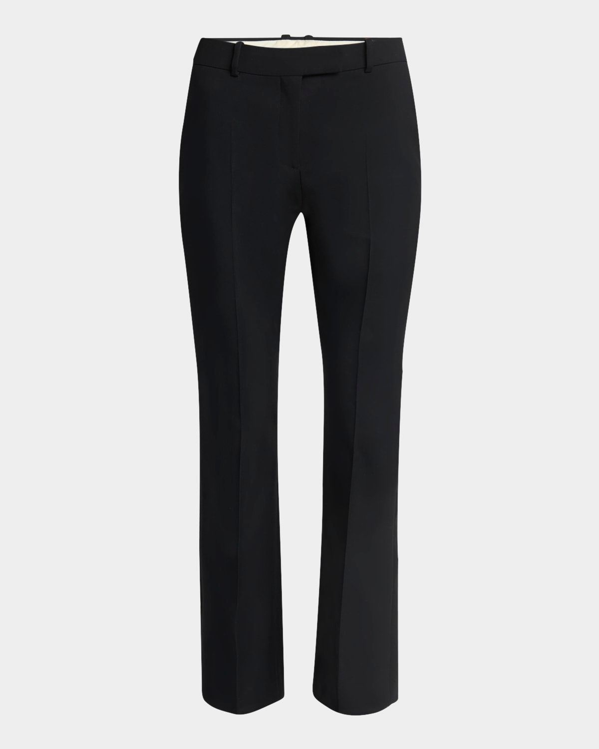Tailored Cropped Wool Trousers