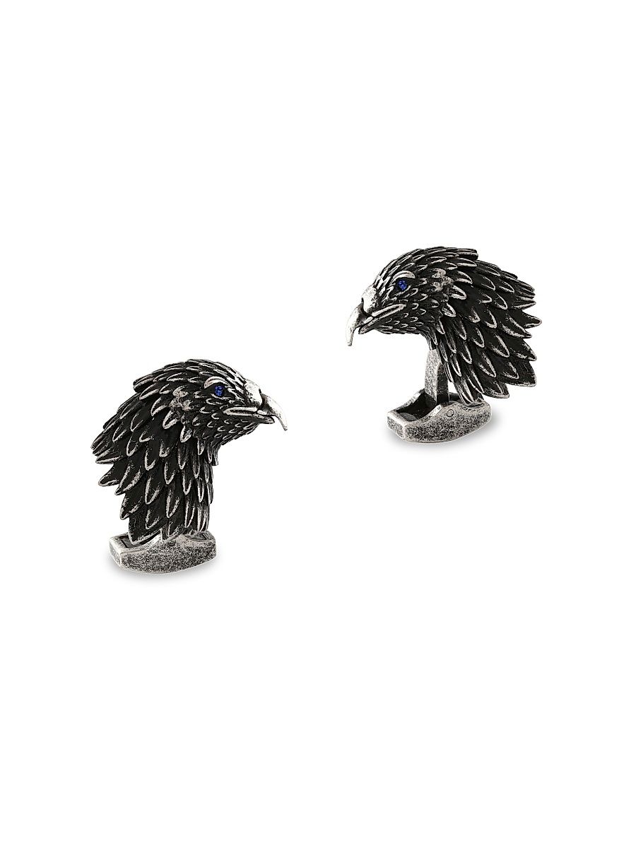 Men's Eagle Cufflinks - Rhodium