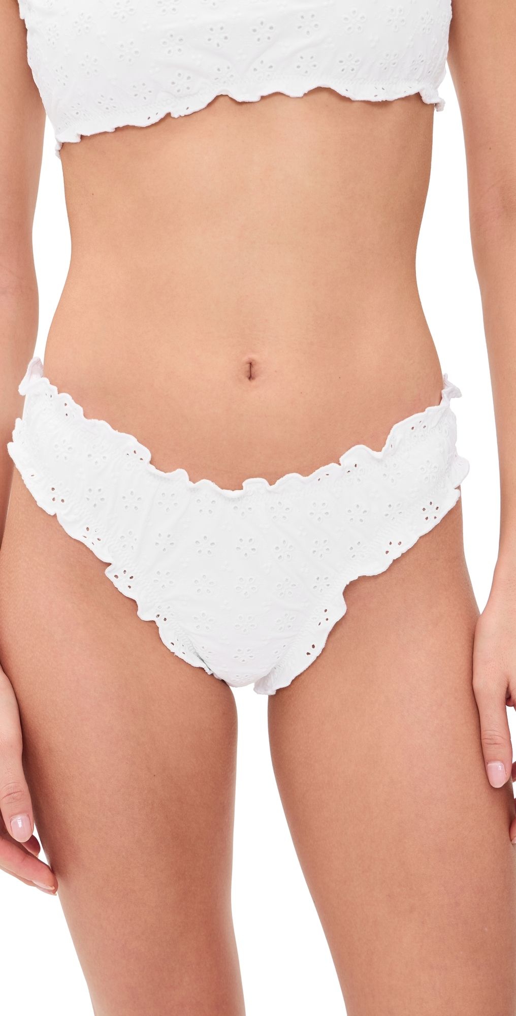 Polo Ralph Lauren Ruffle Bikini Bottoms White S