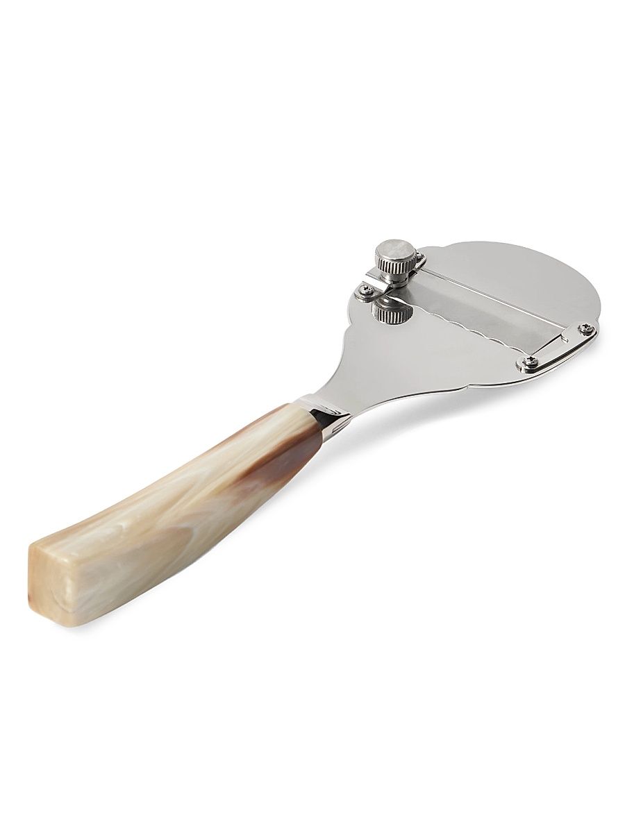 Buffalo Horn and Steel Truffle Shaver - Natural Horn