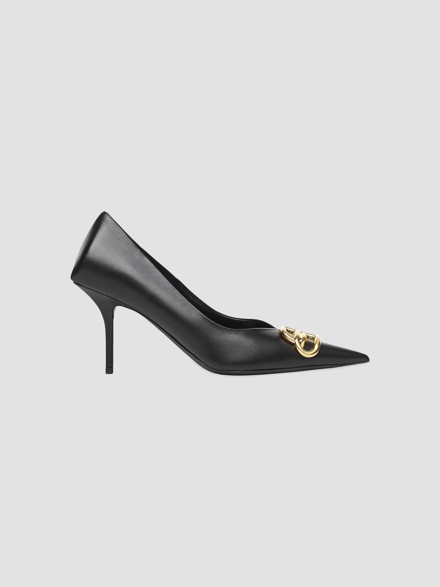 Balenciaga Women's Square Knife 80MM Pumps - Black - Size 6