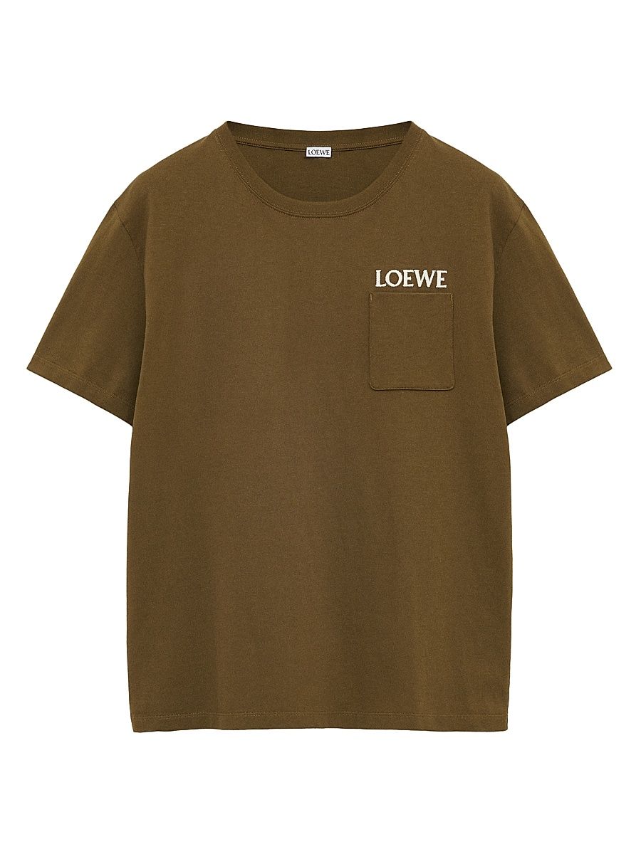 Men's Logo Relaxed-Fit T-Shirt - Khaki Green - Size Small